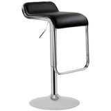 Silla Alta para Bar Modelo París – Base Cromada y Asiento de Cuero PU (Negro, Blanco o Gris)