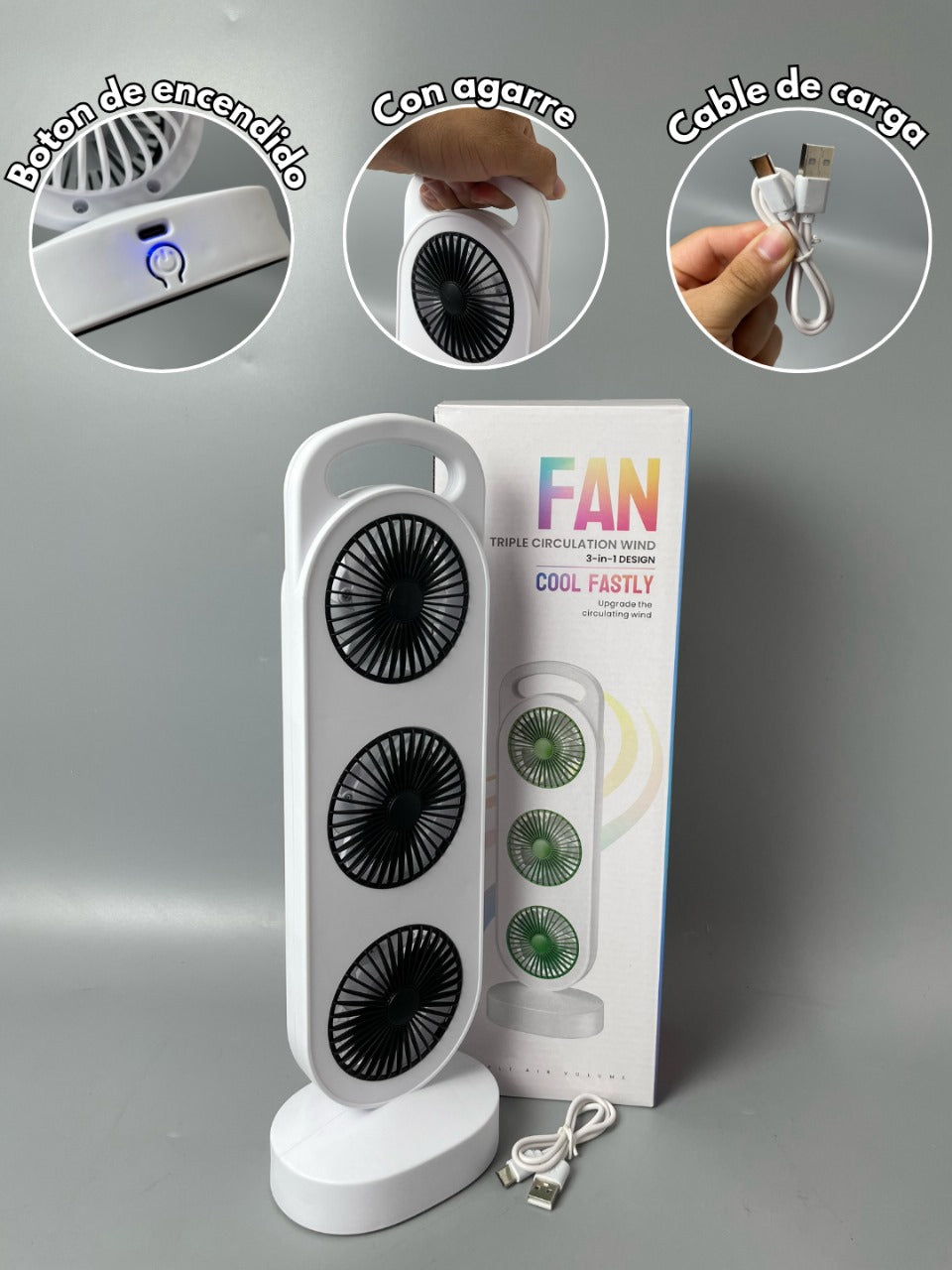 Abanico de mesa 3 en 1 cool fastly