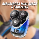 Rasuradora mini razor 3 cabezales recargable