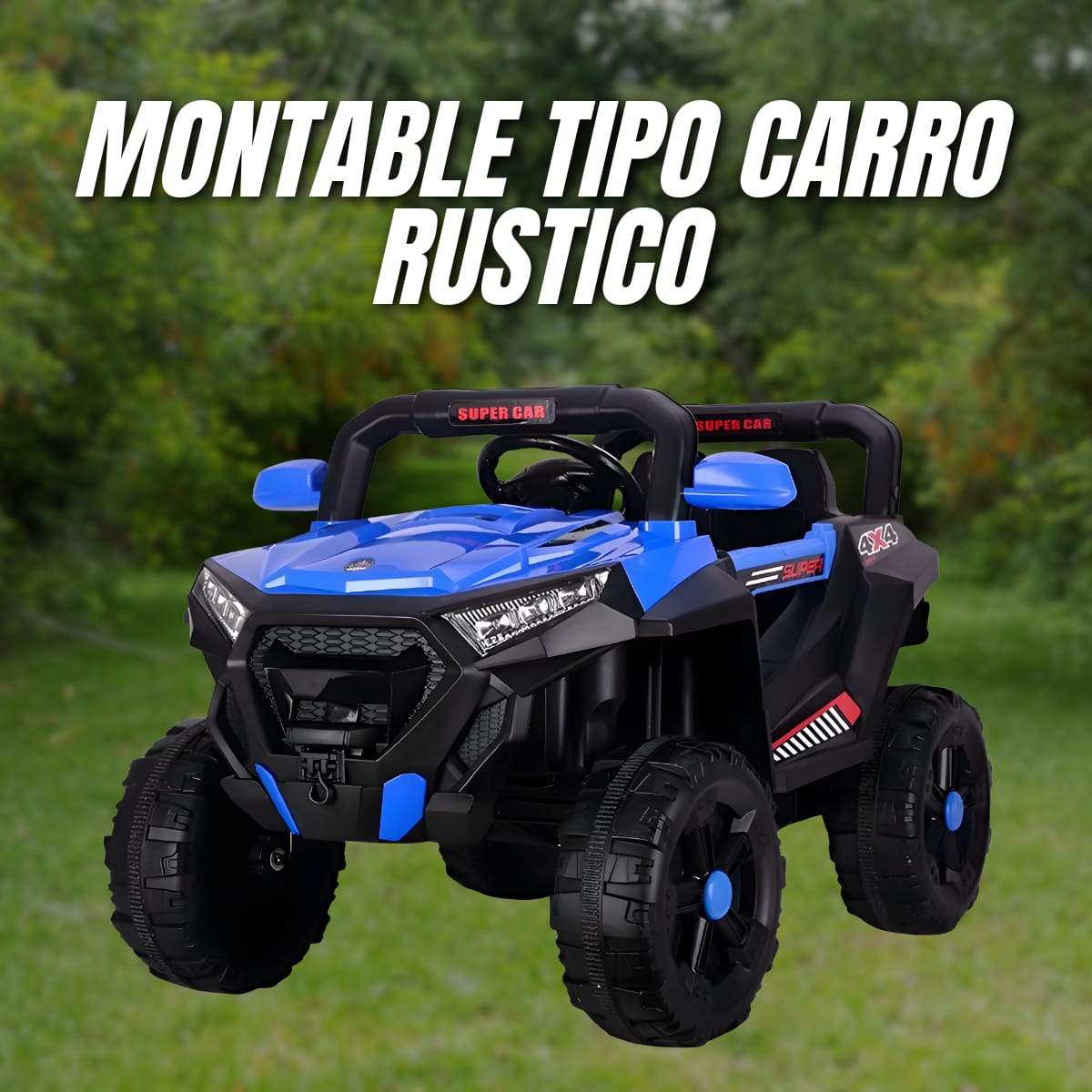 Montable tipo carro rustico abm-6288