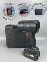 Abanico soplador inalambrico turbo tipo pistola