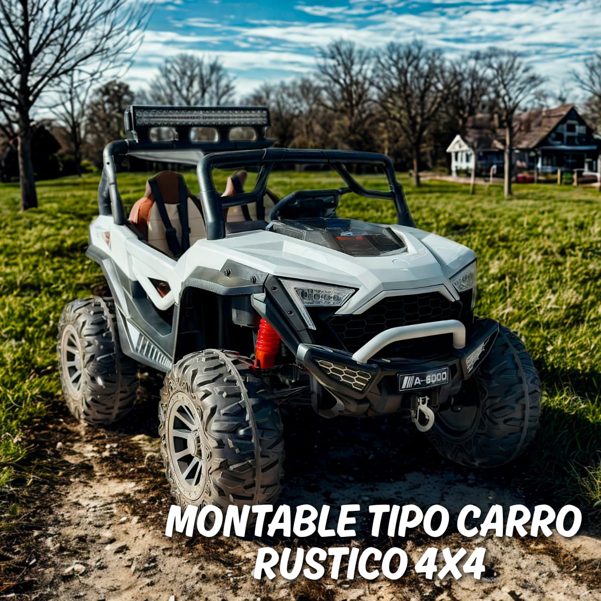 Montable tipo carro rustico 4x4 speed car a6000