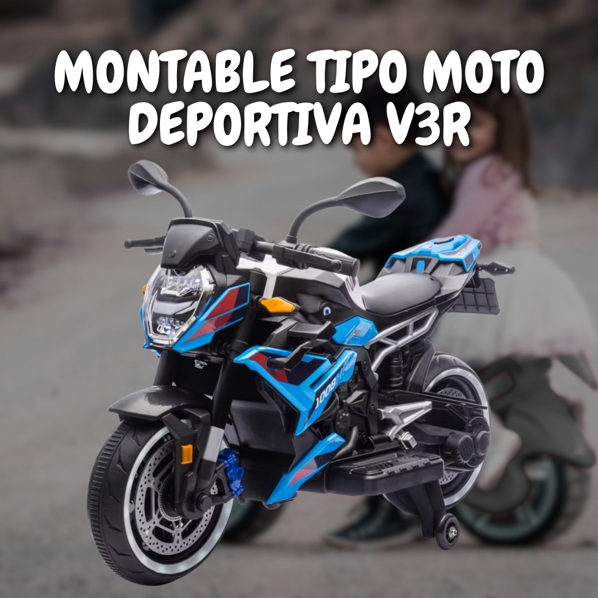 Montable tipo moto deportiva v3r