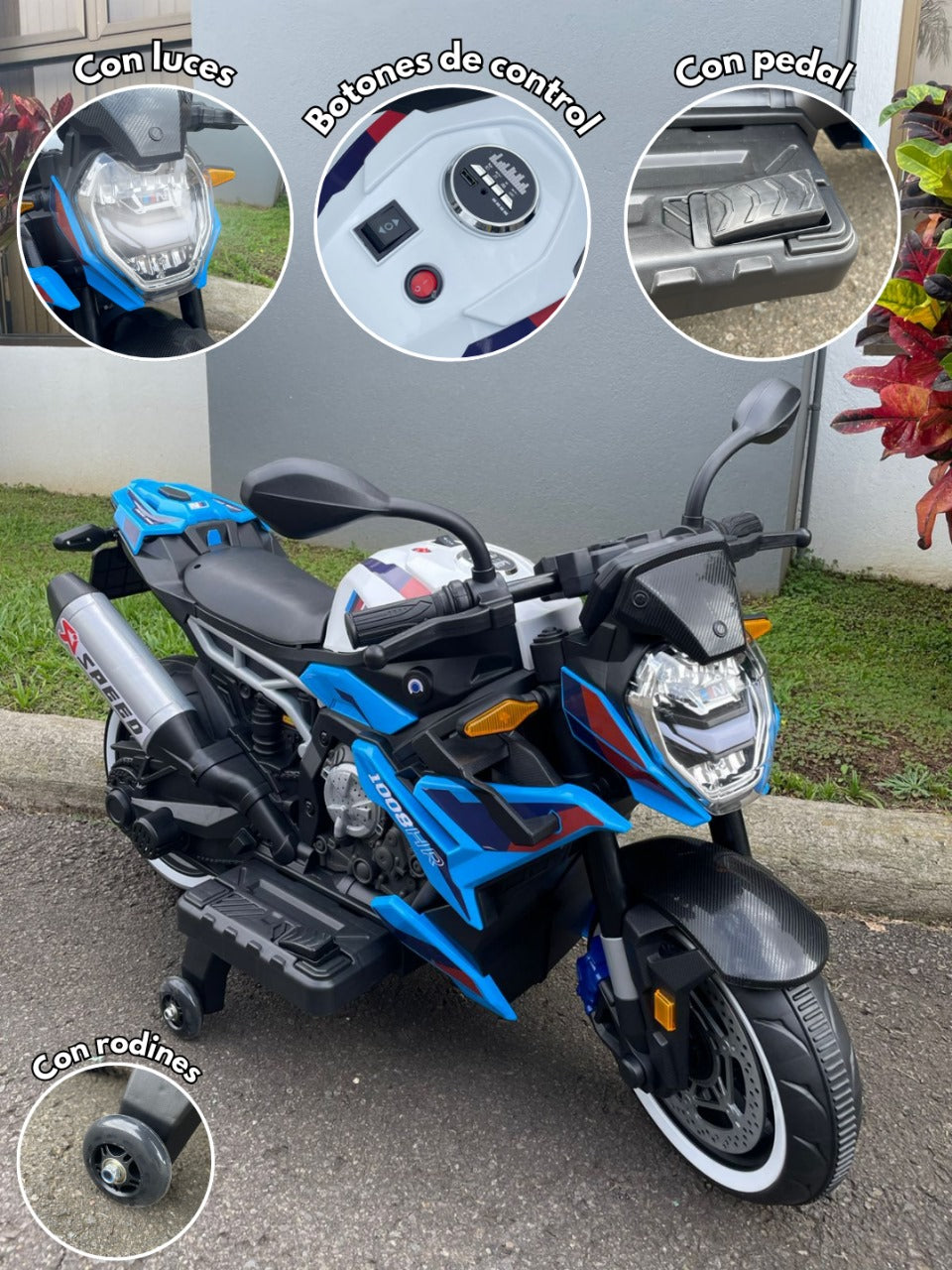 Montable tipo moto deportiva v3r