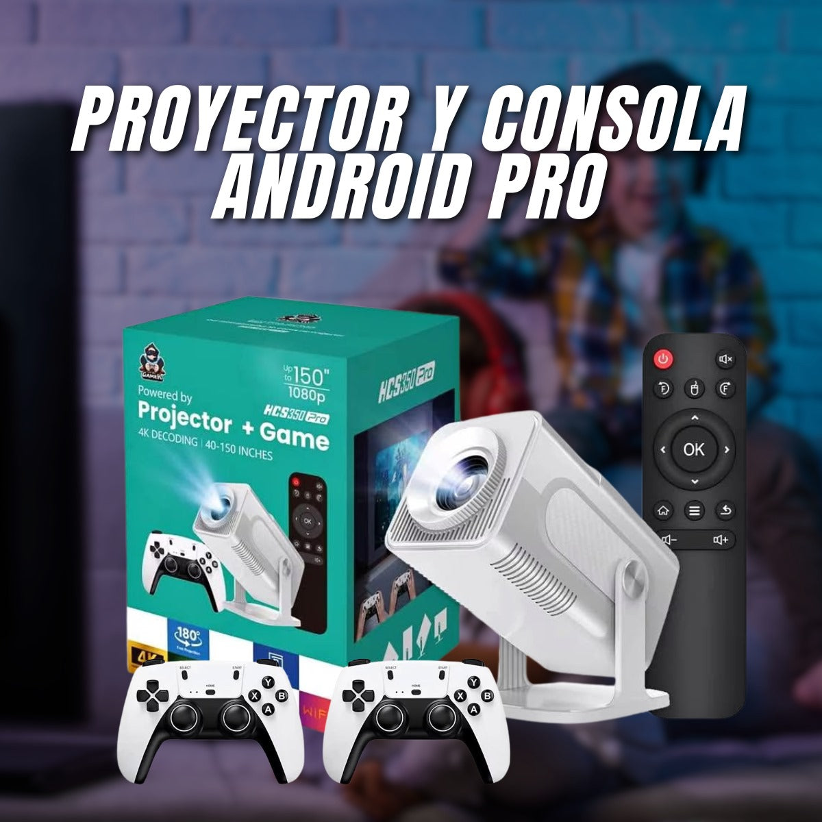 Proyector y consola android mod. Hcs350 pro