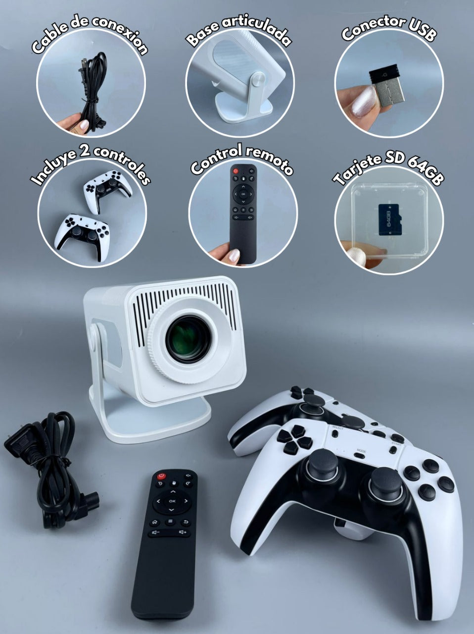 Proyector y consola android mod. Hcs350 pro