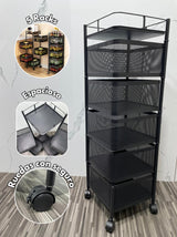 Organizador vertical cuadrado 5 compart 95cm