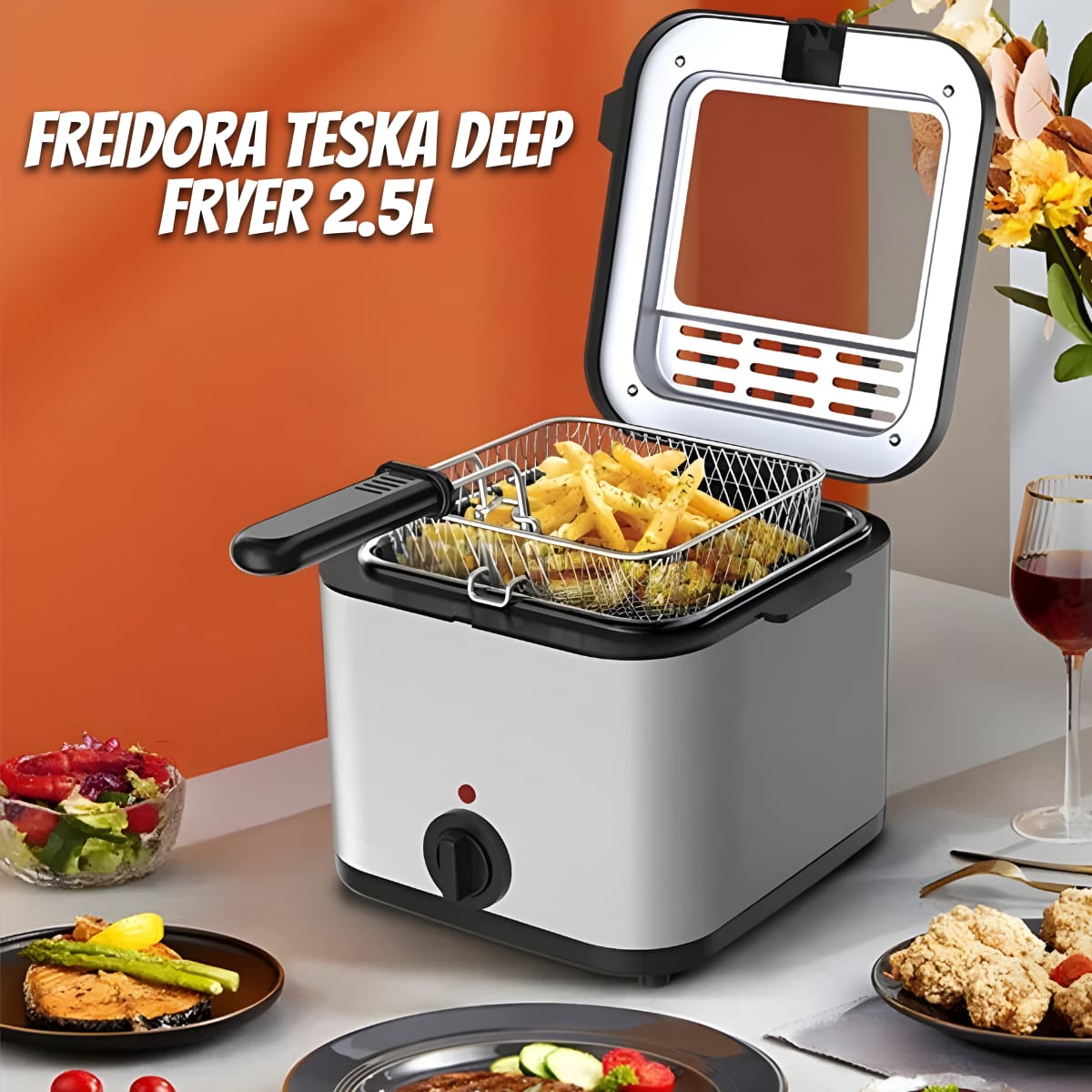 Freidora teska deep fryer 2.5l
