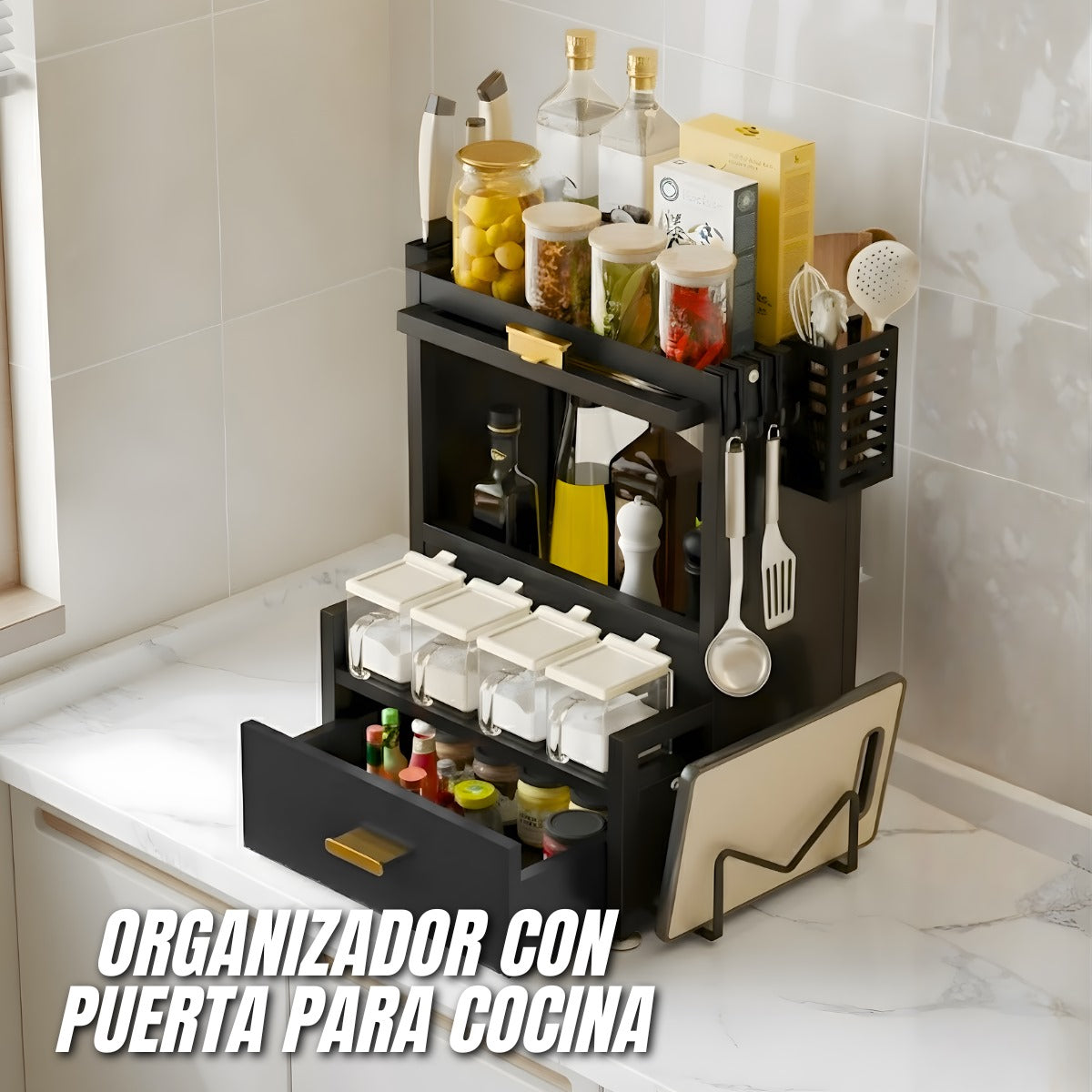Organizador con puerta new model para cocina