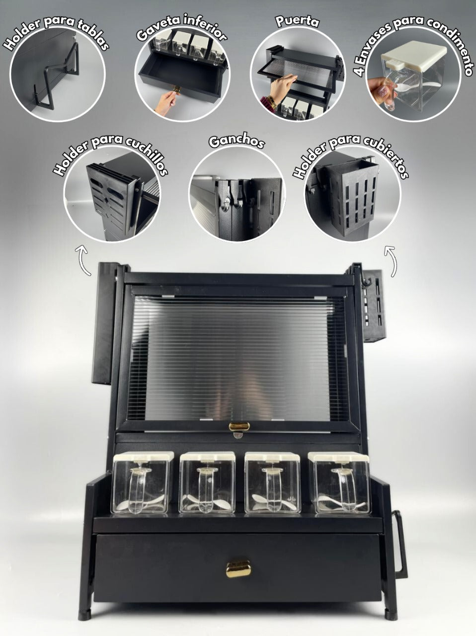 Organizador con puerta new model para cocina