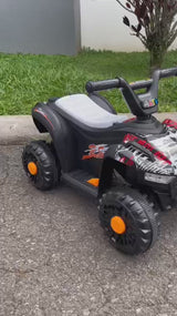 Montable tipo cuadraciclo mini atv grafiti, spider, calavera